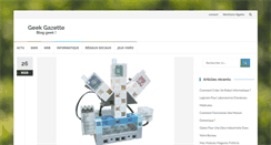 Desktop Screenshot of geekettegazette.com